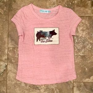 Southern Grace girl’s size 10-12 pig blouse